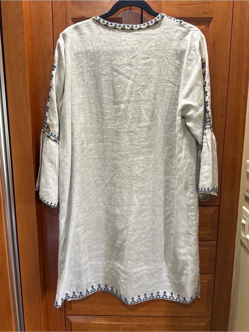 Johnny Was Axton Flare Sleeve Tunic Dress  LARGE - Picture 3 of 12